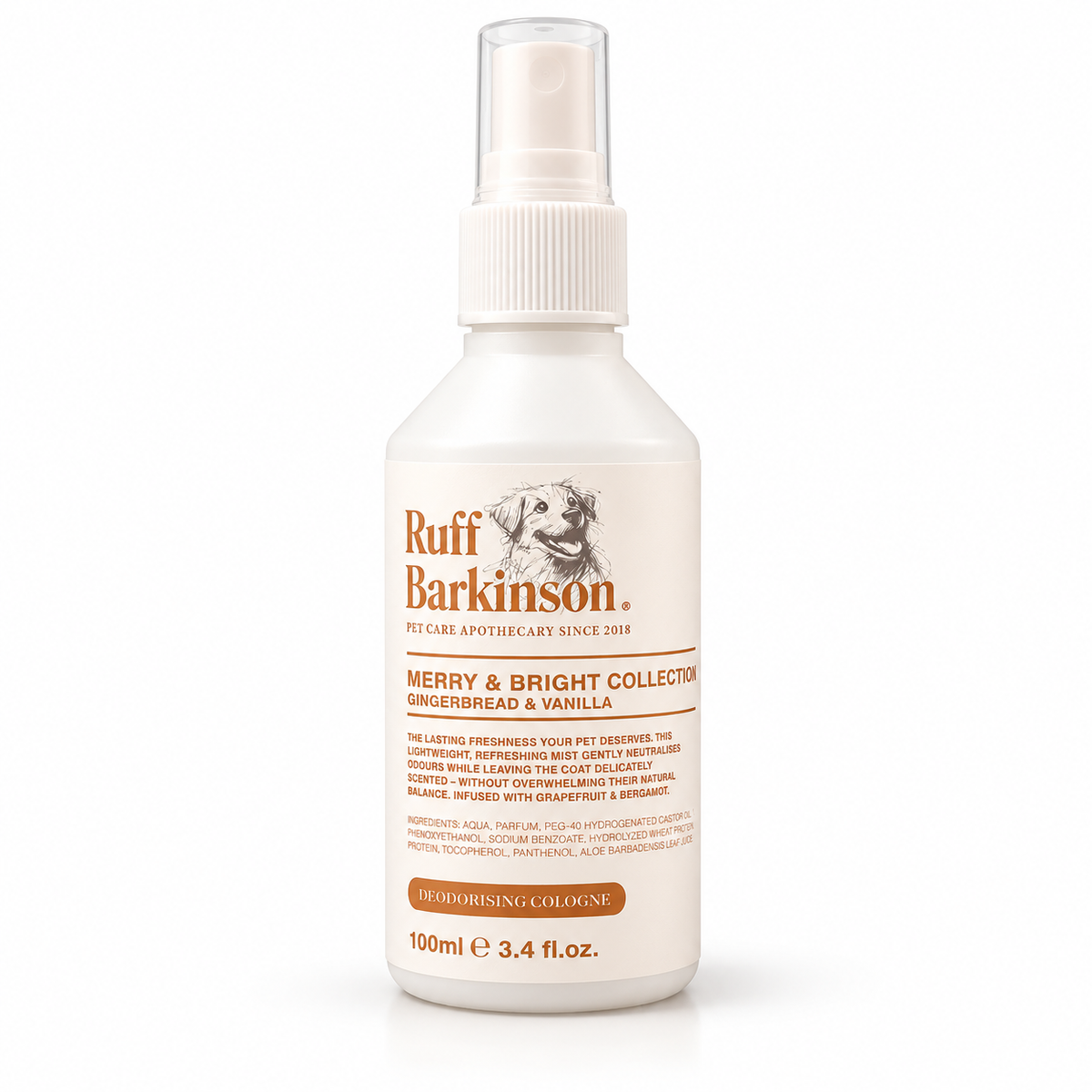 Gingerbread & Vanilla Deodorising Cologne