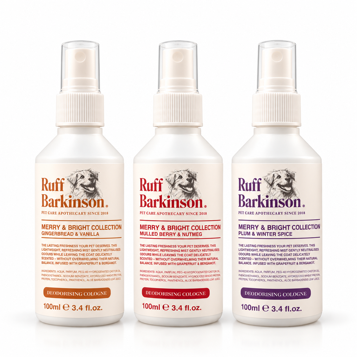 Gingerbread & Vanilla Deodorising Cologne