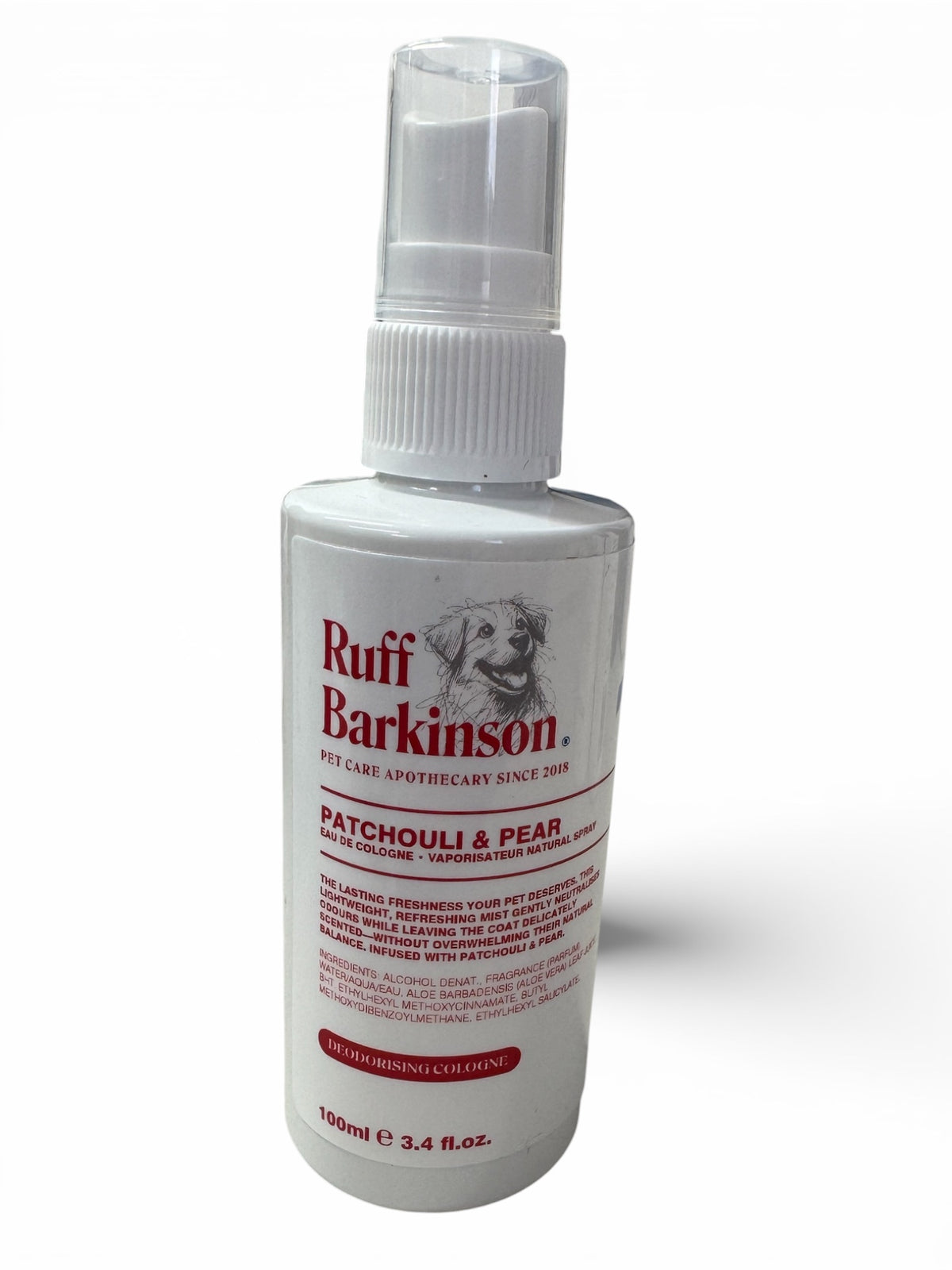 Patchouli & Pear Deodorising Cologne